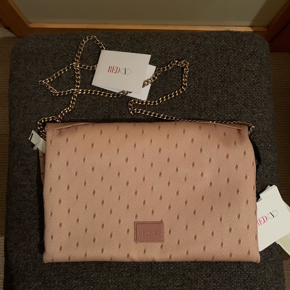 Lace fabric clutch Rose & Rose Beige RedValentino - Picture 7 of 10